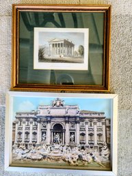 A Three Dimensional Print Of The Trevi Fountain Paired With The Residence Of S. Russell In Middletown, CT.