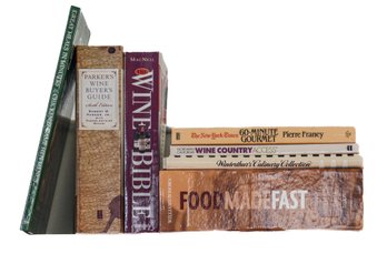 LOT OF FOOD COOKING  & WINE BOOKS (10)