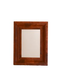 OGEE EMPIRE STYLE BURL MAHOGANY WALL MIRROR