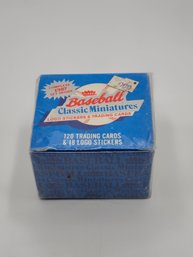 1987 Fleer Baseball Classic Miniatures Set Box