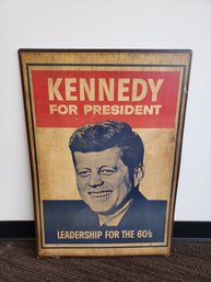 John F. Kennedy Presidential Campaign Poster