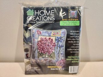 Alice Peterson Home Creations Needlepoint Pillow Kit - Hydrangea