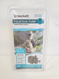 New Beckett Fountain Pump For Medium Fountains