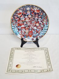 The Franklin Mint The Santa Claws Limited Edition 8.25' Collector Plate With COA By Bill Bell