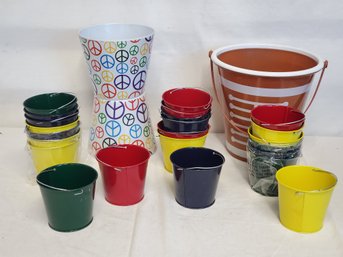 Assortment Of New Novelty Buckets & Containers