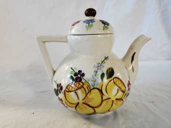 Vintage Southern Potteries Blue Ridge China Pottery Tea Pot Hand Painted