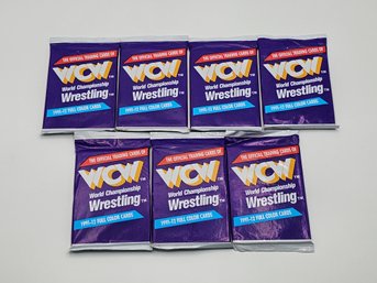 1991 WCW Wrestling Cards 7pks Cards