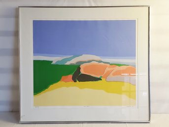 Framed Elizabeth Osborne  'Saba Bank' Serigraph On Paper Signed  Artist Proof 22 X 26' 150 / 200