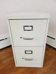 Two Drawer Metal File Cabinet