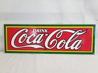 Replicated Retro Coca Cola Advertising Sign