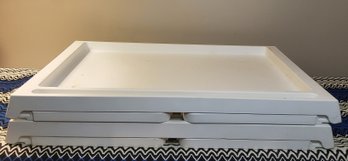 Pair Of White Ikea KLIPSK Bed Trays