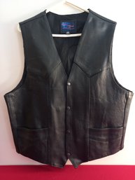 Vance Leather Vest Size 48