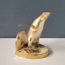 C 1950 Brass Penguin Sculpture