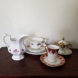 Mixed Porcelain Lot, Chelsea Grape And Limoges