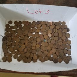 Large Lot Of Wheat Pennies