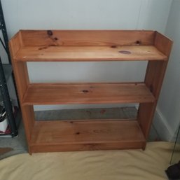 Sturdy Wellmade Pine Shelf Unit Bookcase 32H X 32.5L X 9.5'D