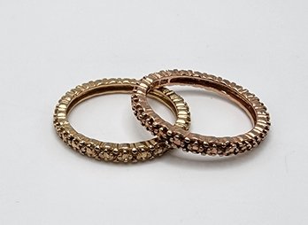 Cute Matching Pair Of Sterling Rings