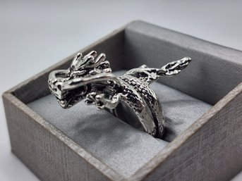 Cool Dragon Ring In Stainless Steel