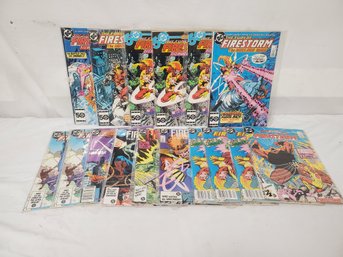 Sixteen Mid 1980s DC Comics The Fury Of Firestorm Comic Book Assortment (Lot FF)