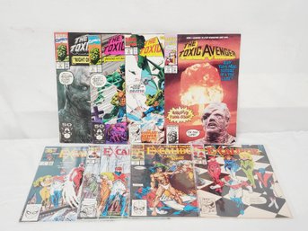 1991 Marvel Comics - Toxic Avenger & Excalibur Comic Book Assortment (Lot HH)