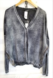 New Unique Vintage AVANTI TO Cashmere And Silk V-neck Cardigan Italy Size Large MSRP$1250