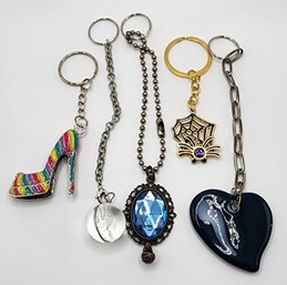 5 Handmade Keychains With Various Charms