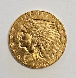 1928 Indian Head Quarter Eagle $2.50 .900 Gold