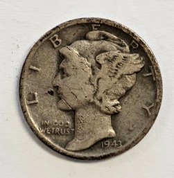 1943 S MERCURY DIME