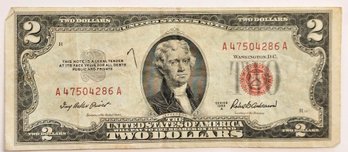 1953 RED SEAL $2.00 BILL