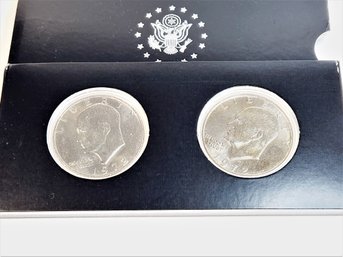 Eisenhower Dollar Collection With 2 1972 Eisenhower Dollars In Display Case