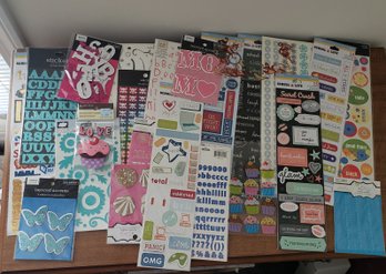 Large Assortment Of Scrapbook Stickers