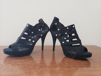 Women's Candies Black Heels Size 9.5