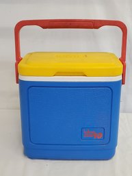 Vintage IGLOO Legend 10 Blue Yellow & Red Cooler