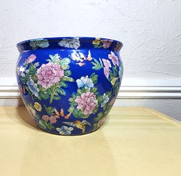 Asian Floral Pot