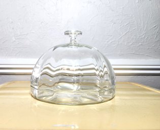 Lidded Glass Cheese Dish