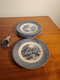 Currier And Ives Small Plates. 6.5'