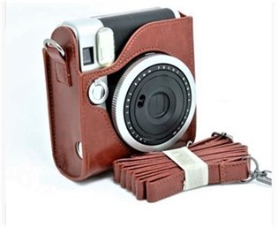 Fujifilm Instax Mini 90 Neo Classic Instant Camera With CAIUL Leather Case