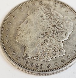 1921-d Morgan SILVER Dollar (last Year) 101 Years Old