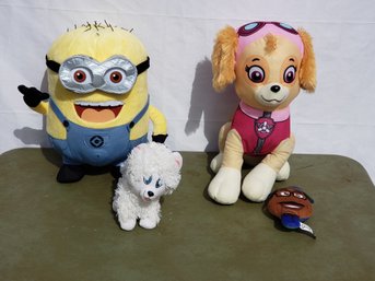 4 Character Plushes
