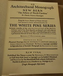 The White Pine Series Of Architectural Monographs Volumes 8 & 9