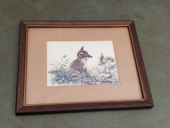 Framed Fox Print