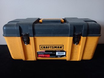 Yellow Craftsman Toolbox With Tools