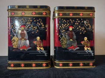 Asian Painted Tins
