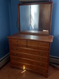 Forest Solid Maple Dresser And Mirror