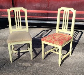 2 Sturdy Painted Desk Chairs