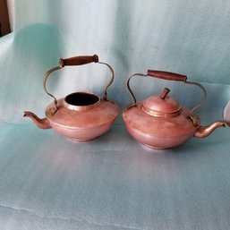 2 Portugese Copper Kettles - Only One Cover