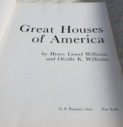 Great Houses Of America By Williams Published By Putnam