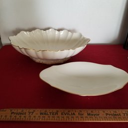 Lenox Porcelain Set Of 2 - 10 Inches Long