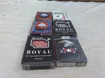 Lot 0f 6 Brand New Advertising Playing Cards