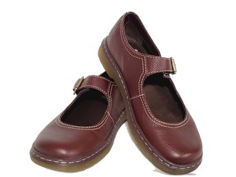 Ladies Dr. Martens Air Wair Kara Brown Shoes Size 5
